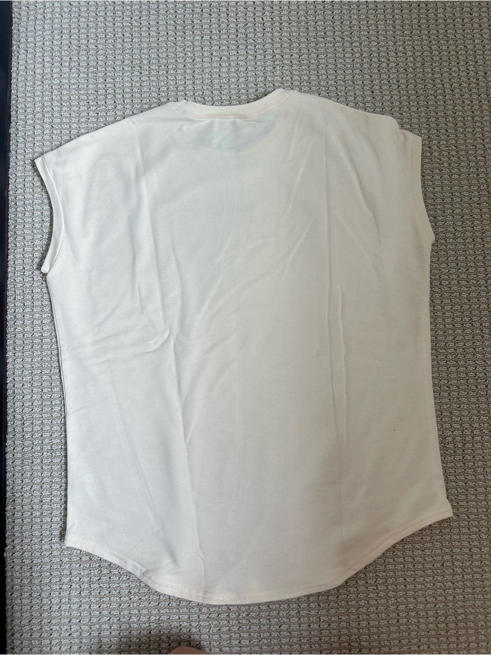 YoungLA Sleeveless Crewneck Top in Light Cream - Picture 2 of 4